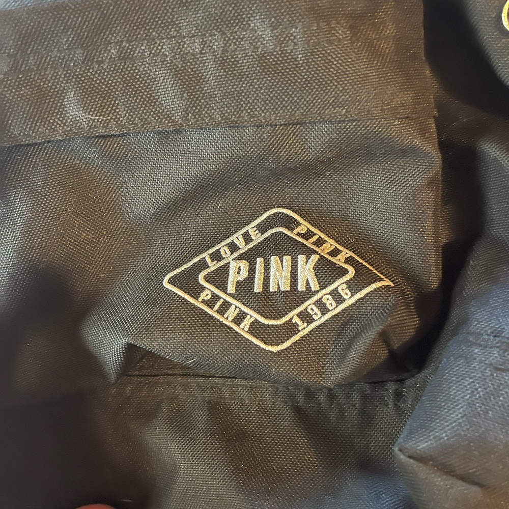 VS PINK Ripstop Mini Backpack  in Pure Black